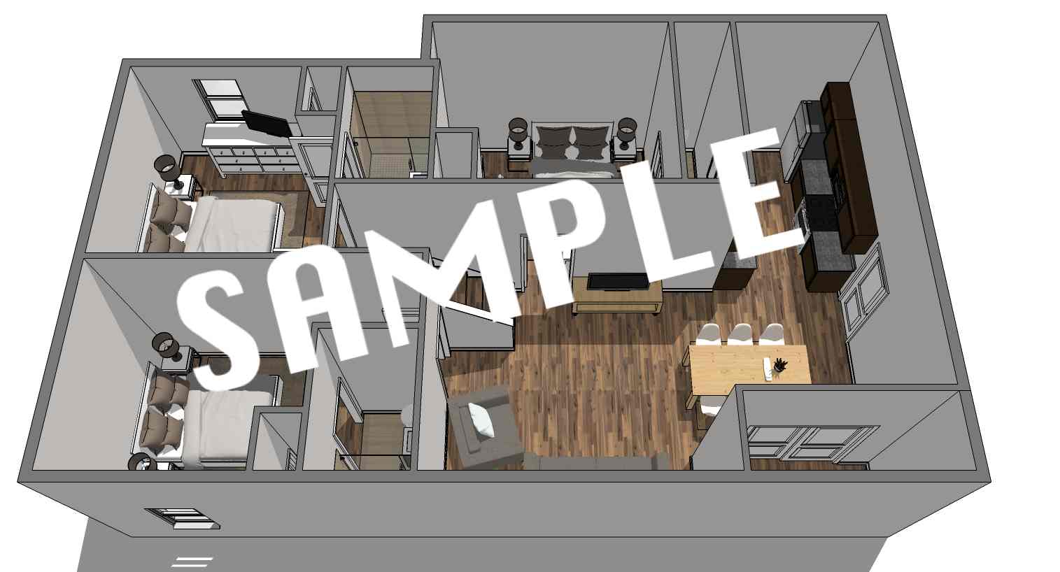 Sample 3D Floor Plan